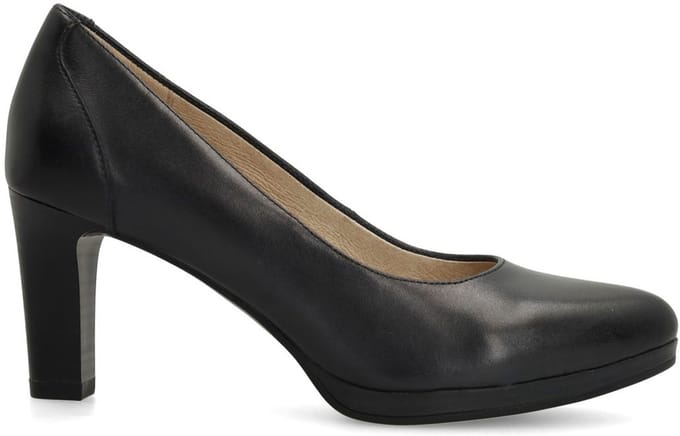 No Stress - Dames - Donkerblauwe leren pumps - Maat 41