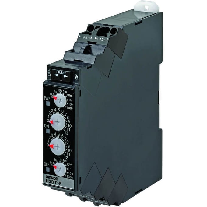 Omron H3DT Twin Timer DIN Rail Bevestiging 24-240V - H3DT0007R