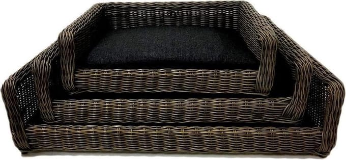 Hondenmand Comfort Kunstriet - Bruin 65x48 cm