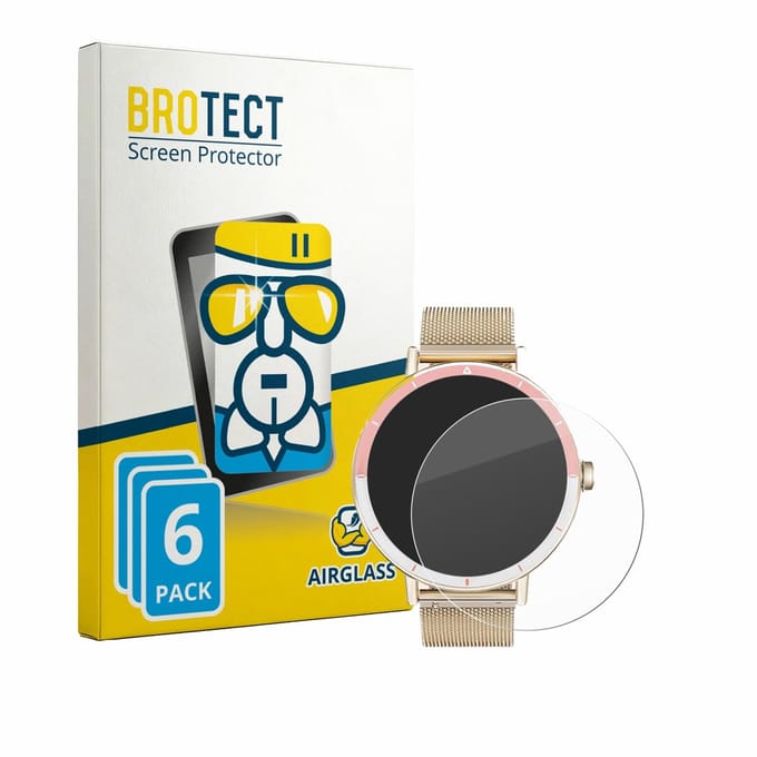 Screenprotector 6 Stuks voor Keeponfit Smartwatch 1.27" Beschermglas transparant