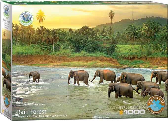 Eurographics - Red de Planeet! Regenbos [Save the Planet! Rain Forest] - 1000 stukjes 68×48cm (b×h) - Legpuzzel