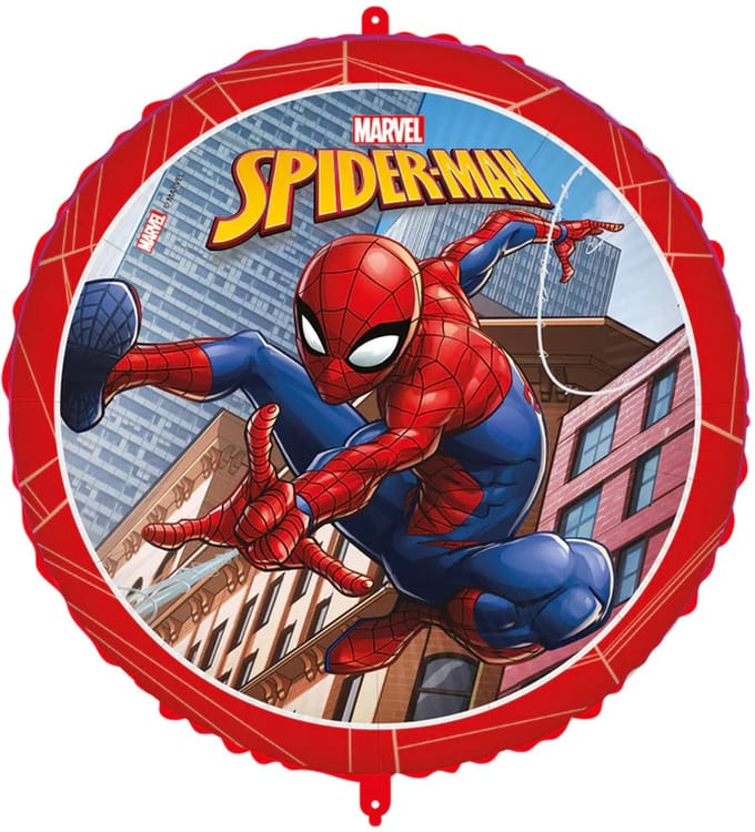 Folieballon - Spiderman - Rond - 46 cm - Zonder vulling