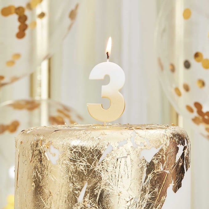 Ombre Goud Cijfer 3