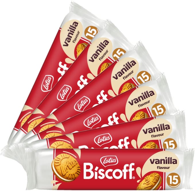 Lotus Biscoff Original Speculoos Vanilla Flavour - Multipack - 900g (6x150g)