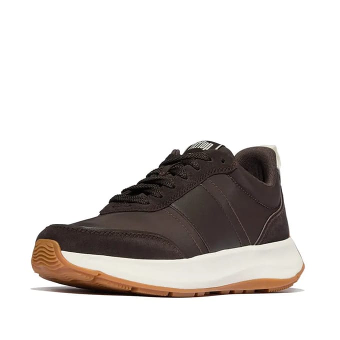 FitFlop F-Mode Flow Sneaker - Nylon & Suede Mix BRUIN - Maat 36