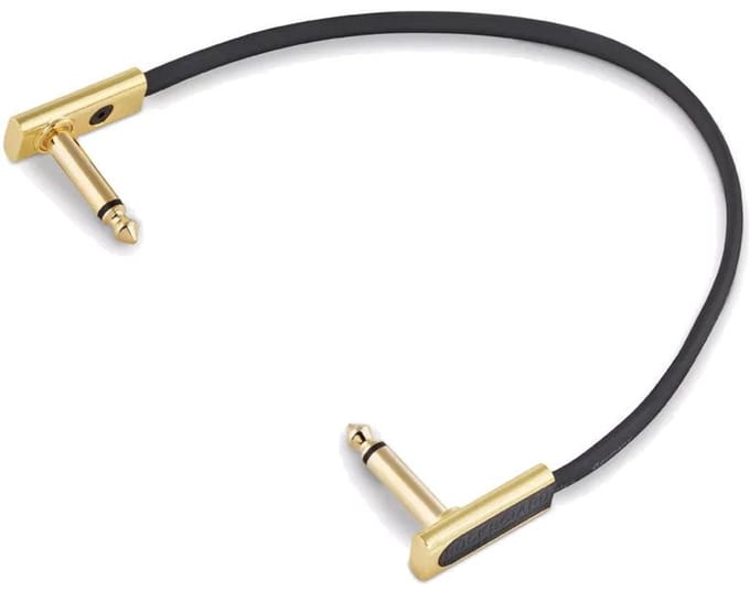 RockBoard Gold Series Flat Patch Cable zwart 20 cm