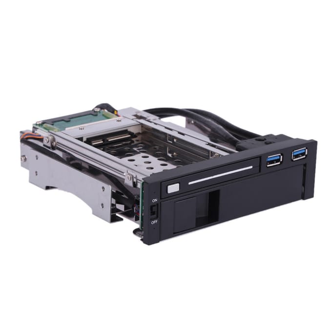 Station d'accueil durable pour disque dur HDD et SSD à double baie 3,5  + 2,5 gray