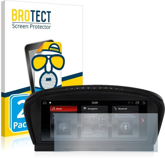 BROTECT - Screenprotector voor BMW 3 E92 2005-2008 VioVox 8210 8.8" - Folie Beschermfolie matte 2 Stuks