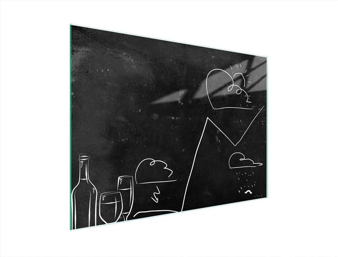 TMK ArtDeko - Snijplank - Glas - 40x30 cm - Zwart