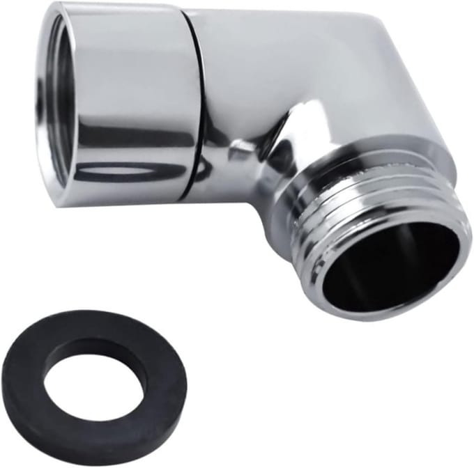 Cosensi - Hand Shower Adapter 90° - Douche Slang Aansluiting met Hinge Connector