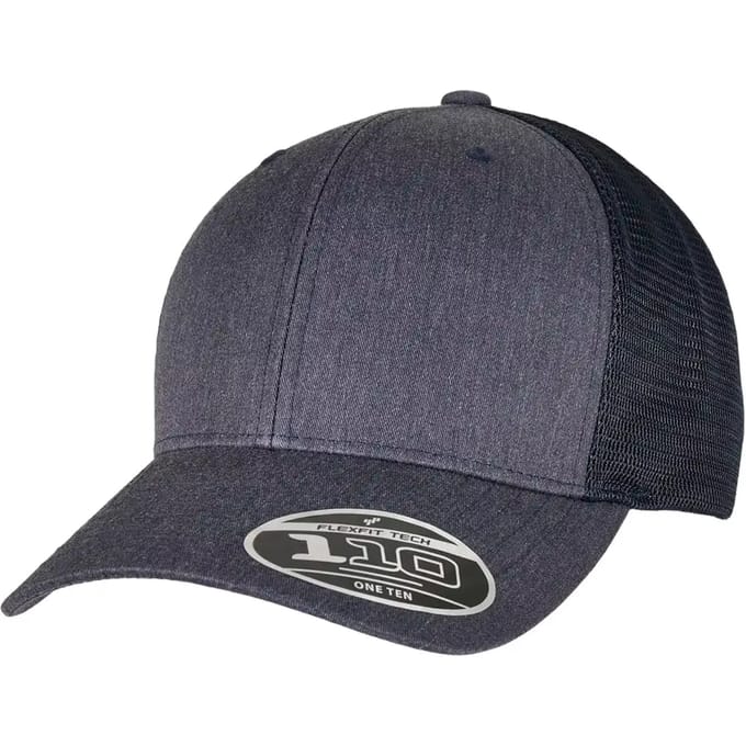 Urban Classics - 110 Melange Trucker Flexfit pet - Grijs