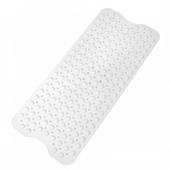 AHD® Douchemat Antislip Voor Douche - Douchemat - Antislipmat Douche - Douchemat Antislip Zuignappen - Wit - 100cm x 40cm x 2cm
