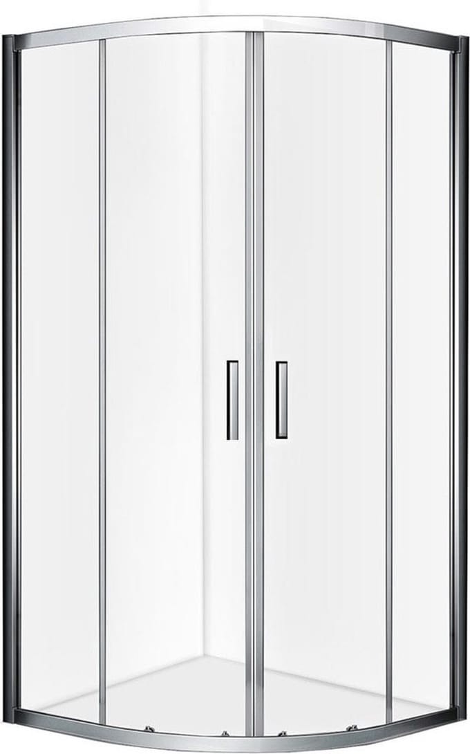 Diamond Line Enza - Douchecabine - 90x90  - Kwartrond - Chroom - Schuifdeur - Hoekinstap