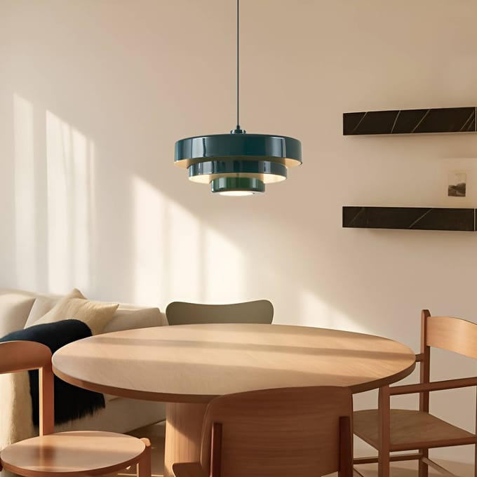 Lindby - hanglamp - 1licht - Metaal - H: 27 cm - E27 - donkergroen