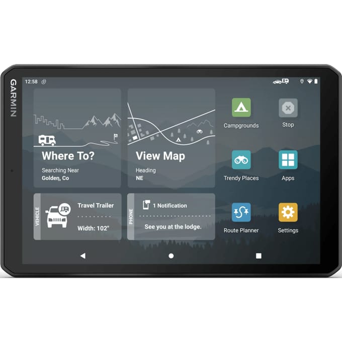 Garmin Camper 895 - Navigatiesysteem Camper - Live Traffic updates - Spraakbesturing - Ingebouwde WIFI - 8 inch scherm