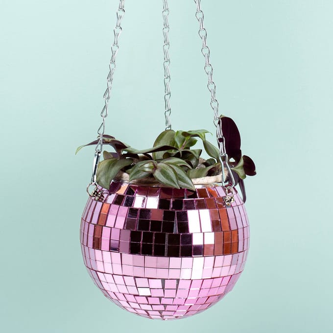 Bubblegum Stuff Hangende Discobal Bloempot - Roze