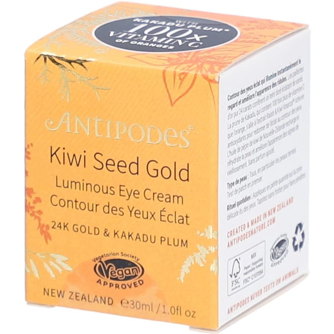 Antipodes - Kiwi Seed Gold Luminous Eye Cream - 30 ml