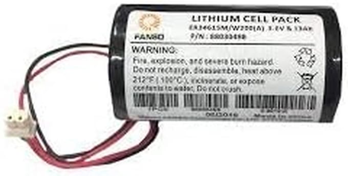 Vervangende lithium-accu Visonic 3 V met aansluiting voor bel/sirene box MCS-710 [0-9912-K]