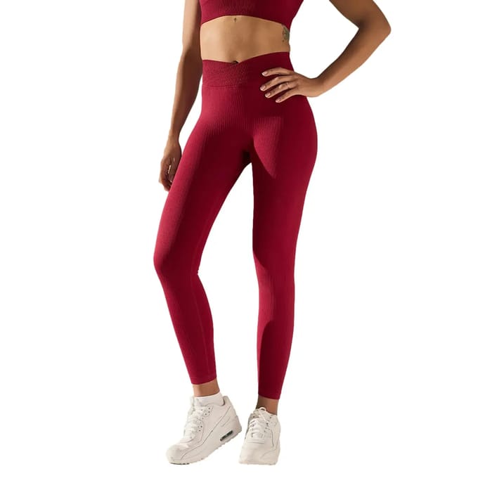 Naadloze V-hoge taille legging voor vrouwen Allwear Basic