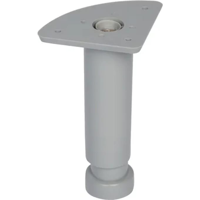 Duraline Meubelpoot Verstelbaar Pvc 3,5x12-18cm Grijs
