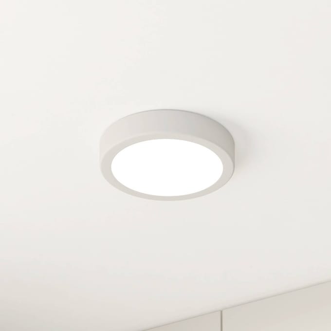 EGLO LED plafondlamp Fueva 5 IP44 3000K wit Ø16cm