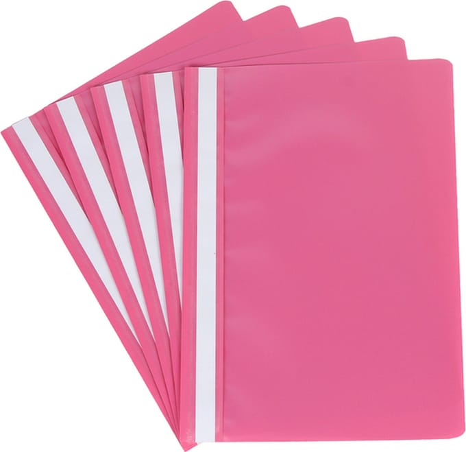 Snelhechter Quantore A4 PP roze - 100 stuks