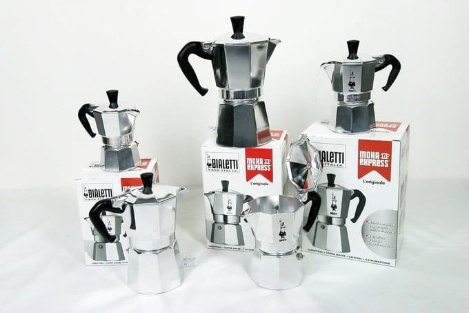 Aluminium Mokkanetel voor 4 Kopjes Espresso
