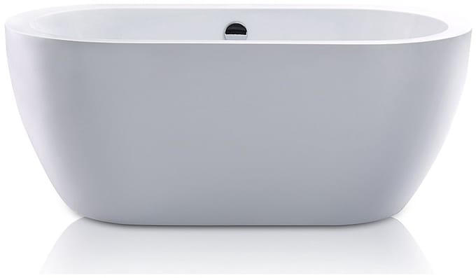 Vente-unique Vrijstaande badkuip - 178 L - 150 x 75 x 58 cm - Wit - ADRINA