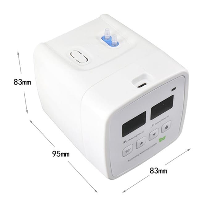 Automatisch Bewateringssysteem Plant Zelfbewatering Druppelirrigatiekit met LED-Display DIY Bewatering white