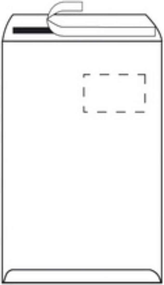 Herlitz envelop - DIN B4 - zonder venster - wit