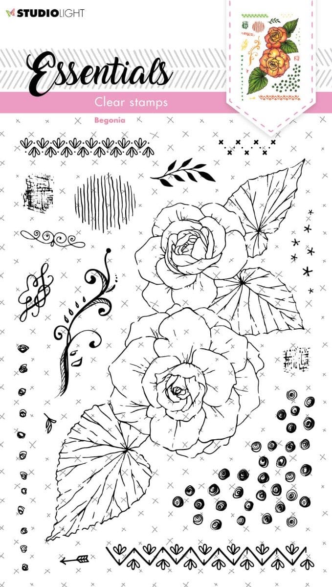 Studio Light Essentials Clear Stamp Begonia
