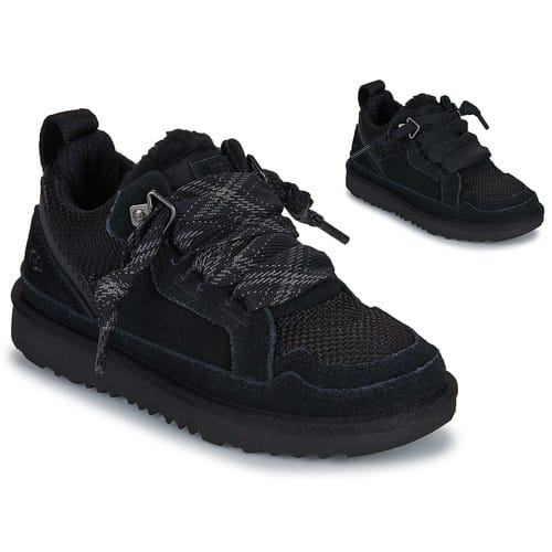 UGG® Lowmel for Kids in Black, Size 12K, Canvas/Suede/Recycled Materials
