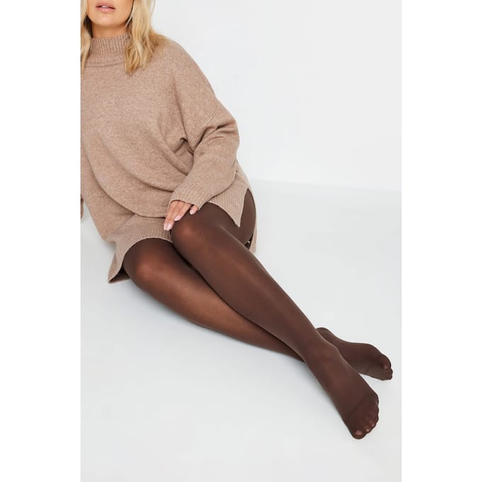Yours Premium Panty Van 50 Denier In Donkerbruinsize 56-60