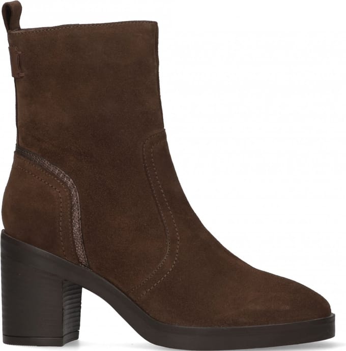 Maruti - Vanity Enkellaarsjes op hak Bruin - Dark Brown / Lizard - 41
