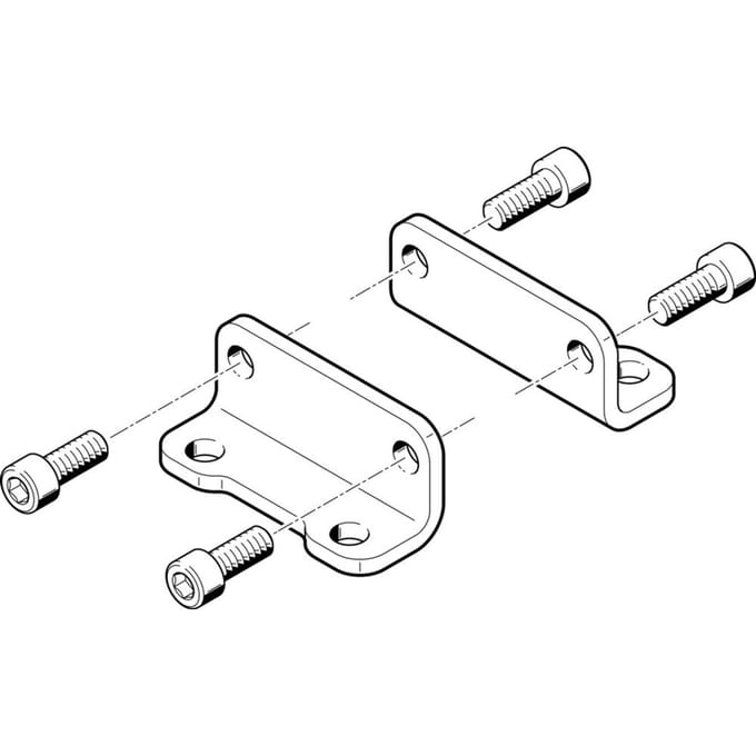 Festo Voetbevestiging Bouwgrootte 100 ISO 21287 - 537261 - P2GHF