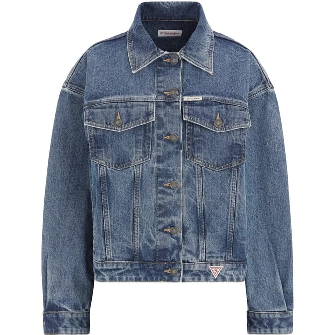 Damesjas van oversized denim Guess Trucker