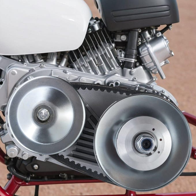 2000 RPM Aandrijfkoppeling Duurzame Koppeling met 2-8 PK Motor & Rubberen Riem