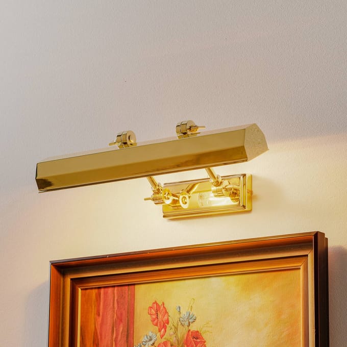 Elstead Lighting LED Schilderijverlichting Chawton | 2X E14 Max 40W | Dimbaar | Polished Brass