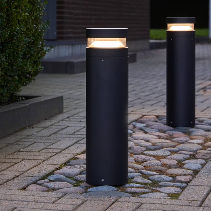LOOM DESIGN Baldur LED tuinpadverlichting, zwart, hoogte 60 cm, aluminium