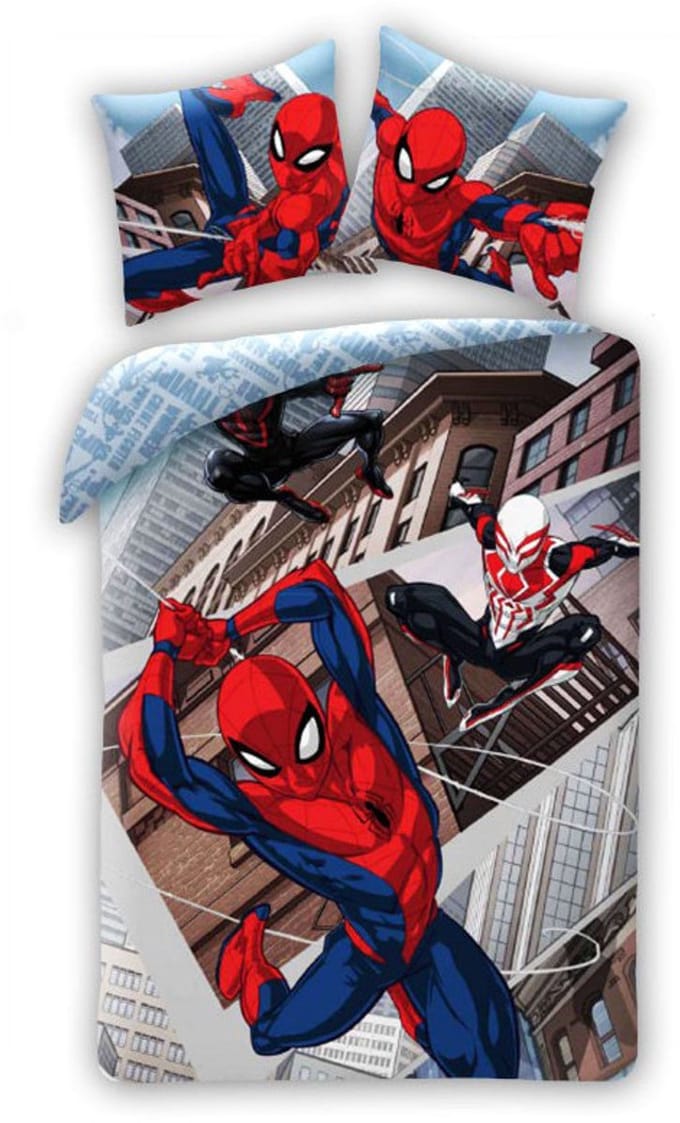 Spiderman Triplet beddengoed 140×200cm, 70×90 cm