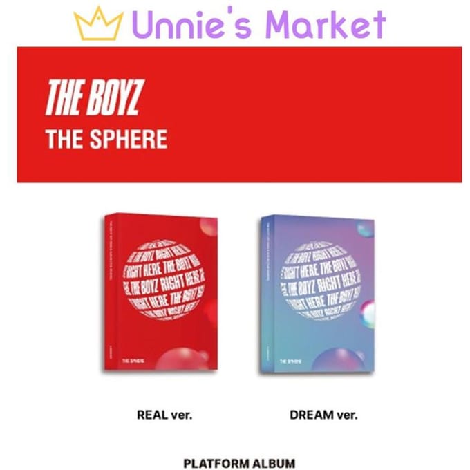 THE BOYZ - LA SPHÈRE Plateforme Ver. (VRAIE version. / RÊVE ver.) RANDOM gray
