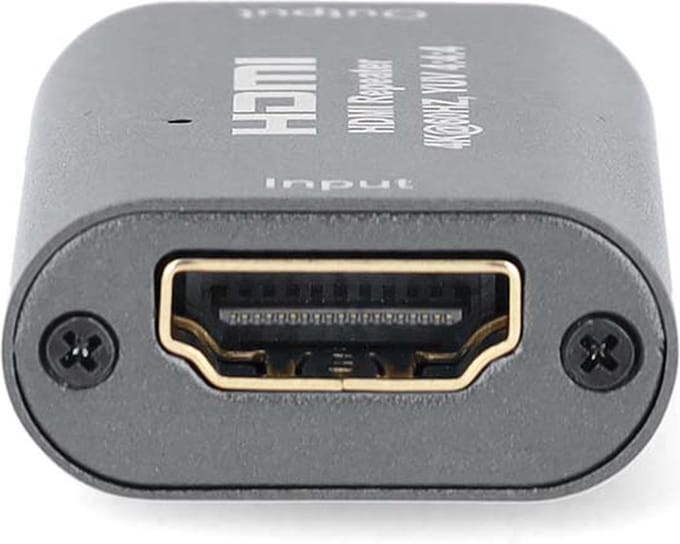 Nedis HDMI-Repeater - 40 m - 4K@60Hz - 18 Gbps - Metaal - Antraciet