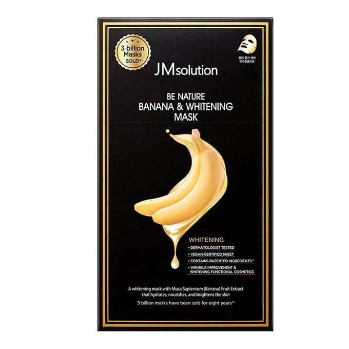 Be Nature Banana & Whitening Mask Set 24 ml x 10 ea black