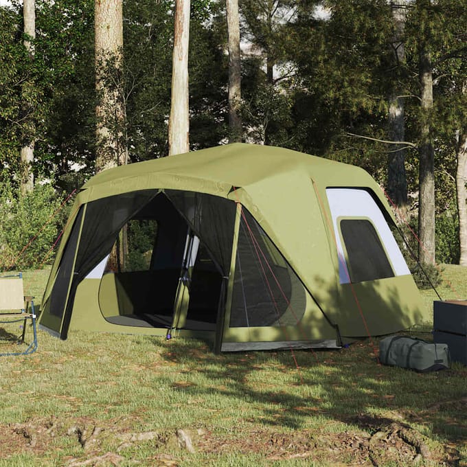 vidaXL - Tent - 10-persoons - waterdicht - snelontgrendeling - groen