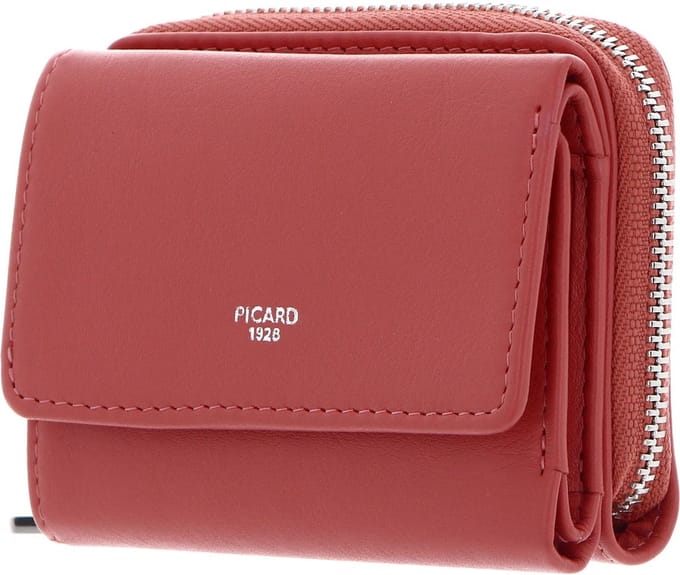 PICARD Leren Portemonnee Bingo Small Wallet Melon Koraalrood