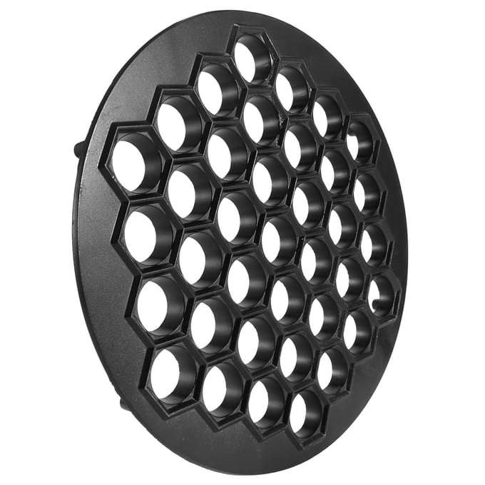 37 Gaten Dumpling Vorm Aluminiumlegering Ravioli Maker Bakvormen Gebak Keukenaccessoires black