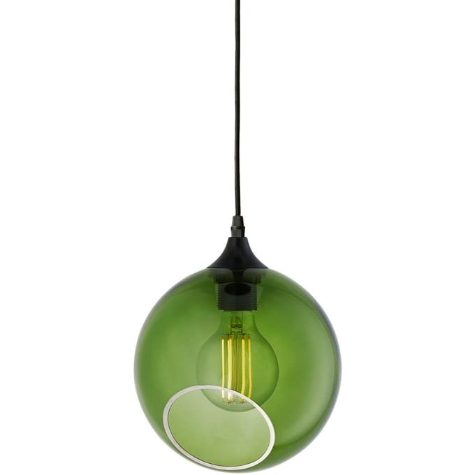 DESIGN BY US hanglamp Ballroom, groen, Ø 20 cm, glas