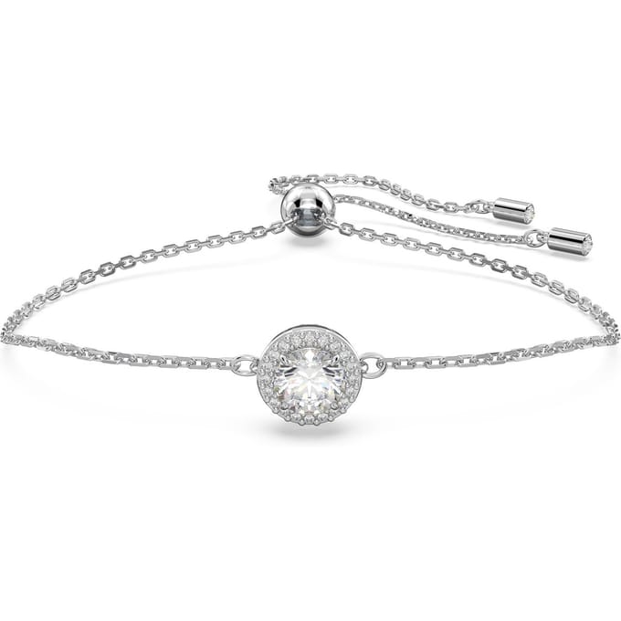 Ensemble de deux bagues ornées Swarovski 5636266 Silver|Box blue