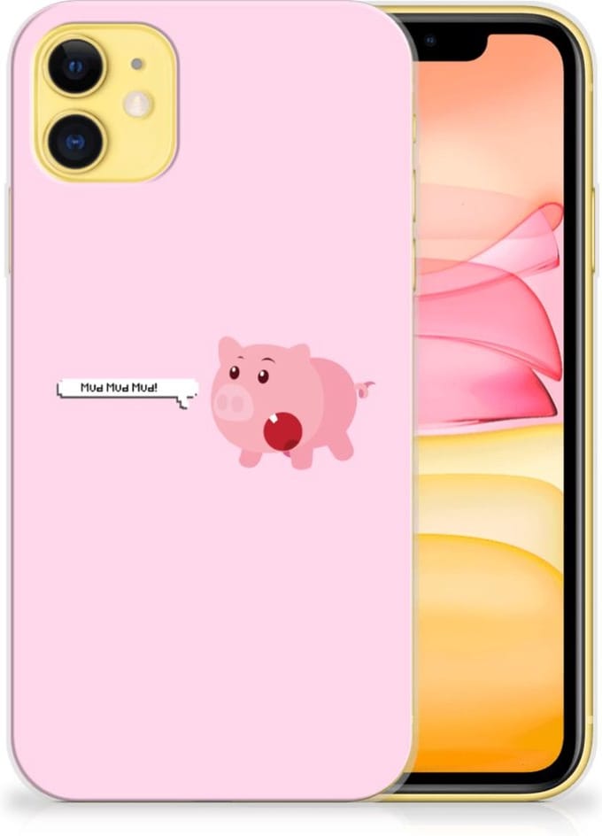 Apple iPhone 11 Telefoonhoesje met Naam Pig Mud