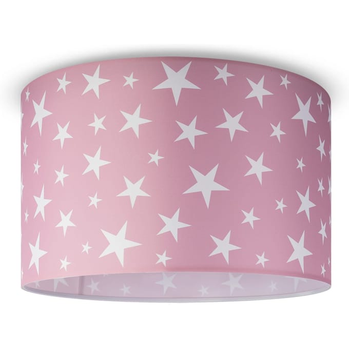 Plafondlamp Loro roze